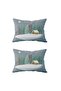 Double Sided Rectangular Throw Pillow Cover 2-Piece DS45 - 2