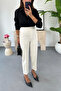 Zr Lowa Off-White Flat Trousers - 2