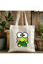 Keroppi design thick canvas, rips cloth bag, shoulder bag, thick tote bag, pinterest bag - 3
