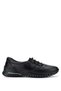 Woman's Genuine Leather Black Leather Casual Shoes