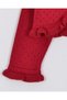 Knitwear Openwork Ruffle Detailed Bolero 3-6 Years Red - 4