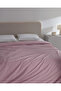 Manon Single 100% Cotton Ranforce Plain Duvet Cover - Light Plum - 2