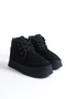 Women's Lace-Up Short High-Sole Boots - 3