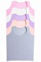 Girl's Undershirt Wide Strap Pack of 5 Lycra Ribbed Camisole SALMON - 5