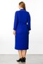 Cobalt Blue - Fashion Stripe Stone Detailed Double Breasted Dress - 7