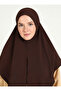 Chenille Porous Fabric Scarfs Hijab - Light Brown - (St027) , (Id 7802708) - 4
