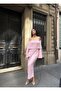 Women's Madonna Collar Patterned Knitwear Dress - 2