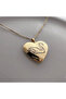 Capped Steel Necklace with Swan Motif - 2