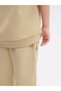 Elastic Waist, Elastic Cuffs, Cotton Nature Concept Regular Fit Jogger Beige Children's Tracksuit - 3