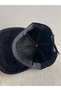 Nubuck Look Adjustable Back Unisex Black Color Hat - 7