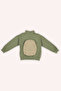 Boy's Bag Detailed Khaki Sweatshirt - 2