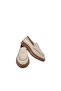 Genuine Leather Beige Women's Casual Shoes - 8