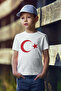 Unisex Kids Crew Neck Turkish Flag Printed Short Sleeve T-Shirt - 5