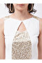 A Beautiful Morning Sequined Jumpsuit Off-White - 4