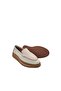 Genuine Leather Beige Women's Casual Shoes - 2