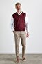 Men's Plus Size Regular Cut V-Neck Sleeveless Sweater Knitwear Sweater - 5