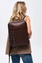 Deridense Organizer Laptop Premium Vegan Leather Backpack Laptop Bag Unisex - 7