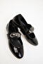 Black Patent Leather Women's Ballerinas 19748 - 3