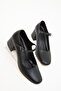 Black Women's Classic Heeled Shoes 18447 - 4