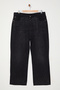 Antrasit Yüksel Bel Taşlı Straight Fit Büyük Beden Jeans TBBAW25CJ00000 - 6