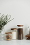 3-Piece Acacia Vacuum Jar Set with Lid - 4