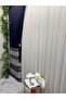 Elegans Gold Striped 1/3 Tightly Pleated Tulle Curtain Apm - 7