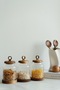 Ring 3-Piece Acacia Jar Set with Lid