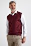 Men's Plus Size Regular Cut V-Neck Sleeveless Sweater Knitwear Sweater - 6