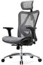 SIHOO M57 Ergonomic Office Chair - 3D Armrests, Breathable Mesh, Adjustable Lumbar Support (Gray) - 4