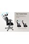 Ergonomic Office Chair | 3D Arm Rest, Lumbar Support & Adjustable Features | Black - 3