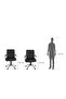 Nova 2203 Executive Chair: Thick Padding, Adjustable Height, Tilt Control, Padded Arms - 3