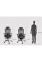 Silla 97729 Ergonomic High Back Office Chair - Adjustable, Grey, Modern Design - 5