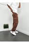 Men's Cargo Pocketed Gabardine Baggy Pants - 2