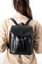 Genuine Leather Special Design Bohemian Style Women's Black Backpack (Vintege Women's Backpack) - 2