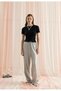 Women's Black Color Frilly Crop T-Shirt - 3