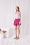 Women's Lilac Color Strappy Crop Tank Top Bustier - 5