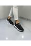 Women's Stone Lacing Detailed High Sole Walking Shoes