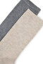 Women's Gray Melange Socks 50274183-Vr086 - 2