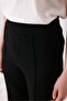 Women's Black Striped Trousers - 3