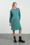 Maternity Breastfeeding Detailed Pocket Soft Textured Thessaloniki Regular Fit Dress Mi̇ntyeşi̇li̇ - 3
