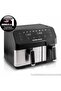 Dual Size 8.5L Digital Air Fryer, 5.3L & 3.2L baskets-independently controlled, SYNC Finish Function - 8