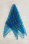 Large Size 70cm Gold Glitter Bridal Halay Handkerchief, Bridesmaid Henna Shawl, Wedding Convoy Towel Ornament, Blue 5Pcs - 5