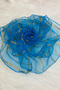 Large Size 70cm Gold Glitter Bridal Halay Handkerchief, Bridesmaid Henna Shawl, Wedding Convoy Towel Ornament, Blue 5Pcs - 3