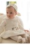 Winter Baby Girl Dress Hair Band White