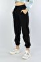 Women's Black High-Waist Jogger Pants - 2