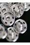 15 mm Strut Snaps - 6 Pieces Silver - 2