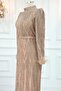 Gold Hijab Lidya Evening Dress - 4