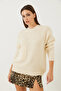 Women's Beige Big Pocket Patterned Knitwear Sweater 20234253 - 6