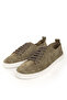 Women's Lace-Up Comfortable Sole Casual Shoes Real Leather 212701 Khaki - 6