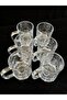 Glass Cup with Handle, Glass Cup, Tea and Coffee Cup, Glass 120 Ml, 6 Pieces - 5